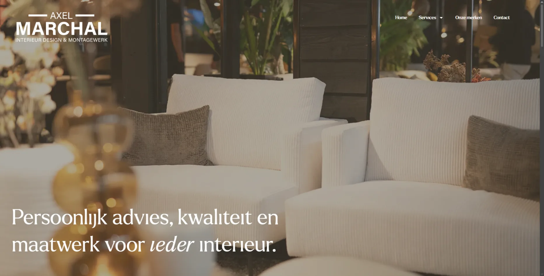 Axel Marchal, design website door Fusionstudios