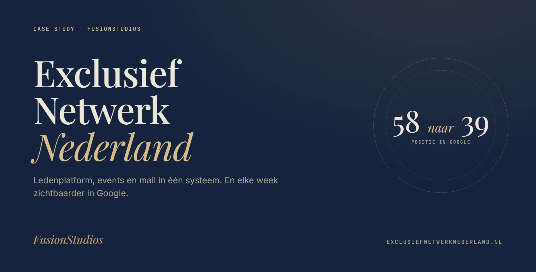 Exclusief Netwerk Nederland, ledenplatform case study by FusionStudios