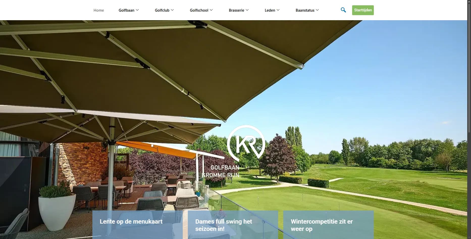 Golfbaan Krommerijn, sport & recreatie case study van Fusionstudios