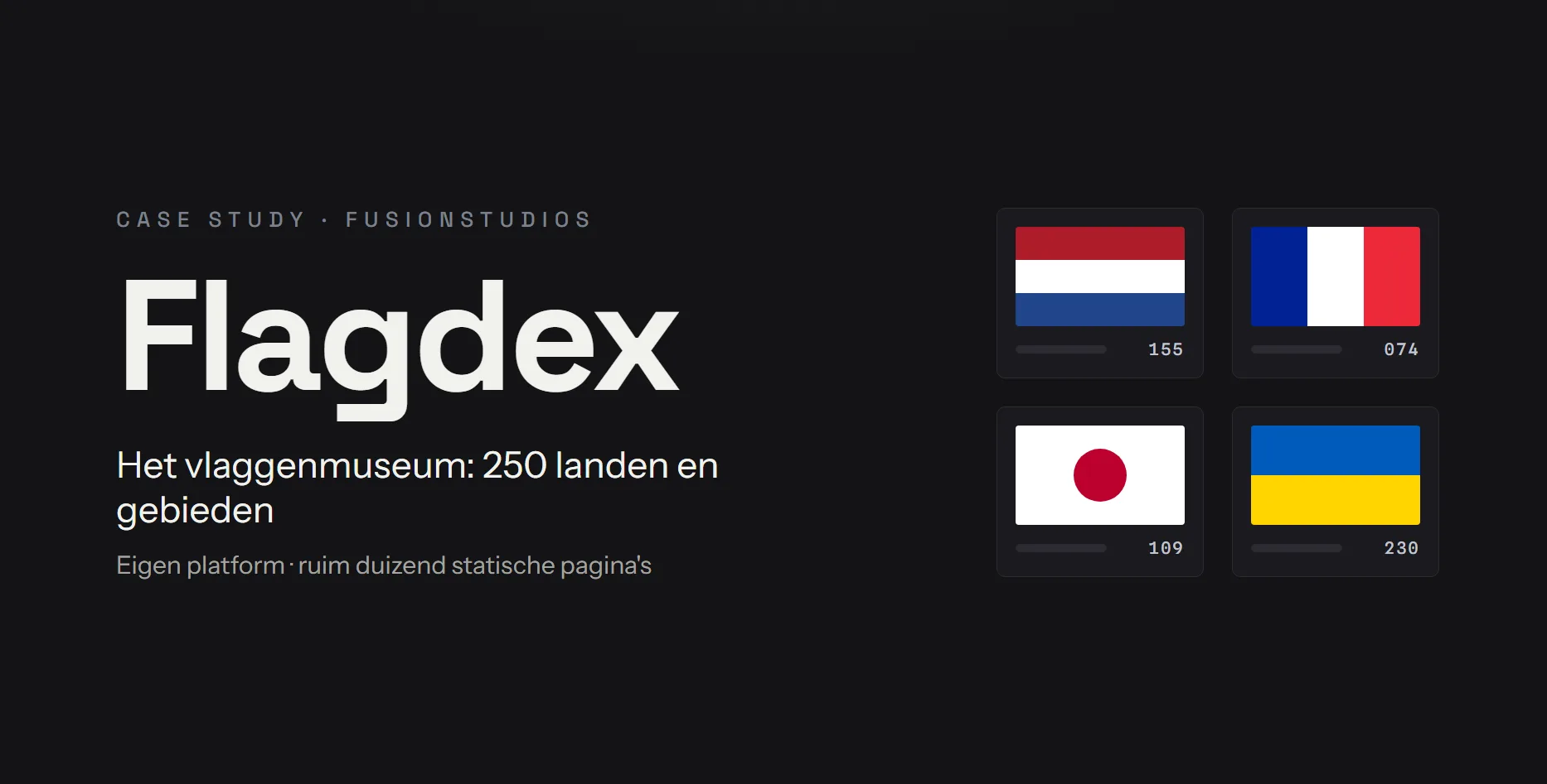 Flagdex, landenreferentie uit het eigen netwerk van Fusionstudios