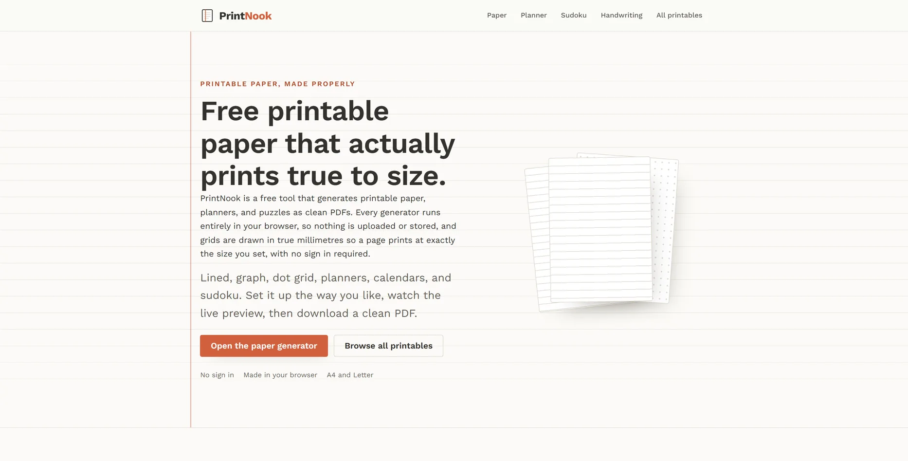 PrintNook, printables en pdf-tools website ontworpen door Fusionstudios