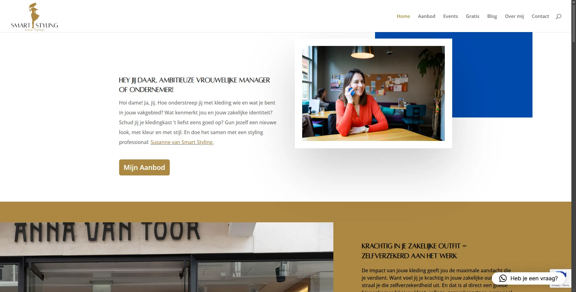 Smart Styling, beauty & styling website door FusionStudios