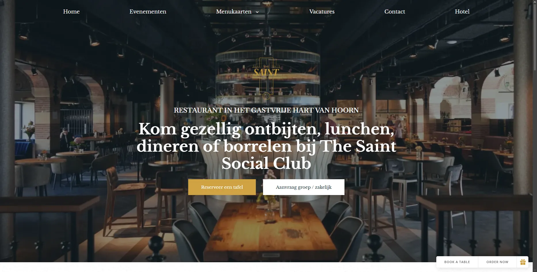The Saint Social Club, horeca case study van Fusionstudios